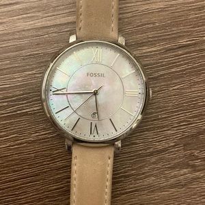 Blush fossil watch